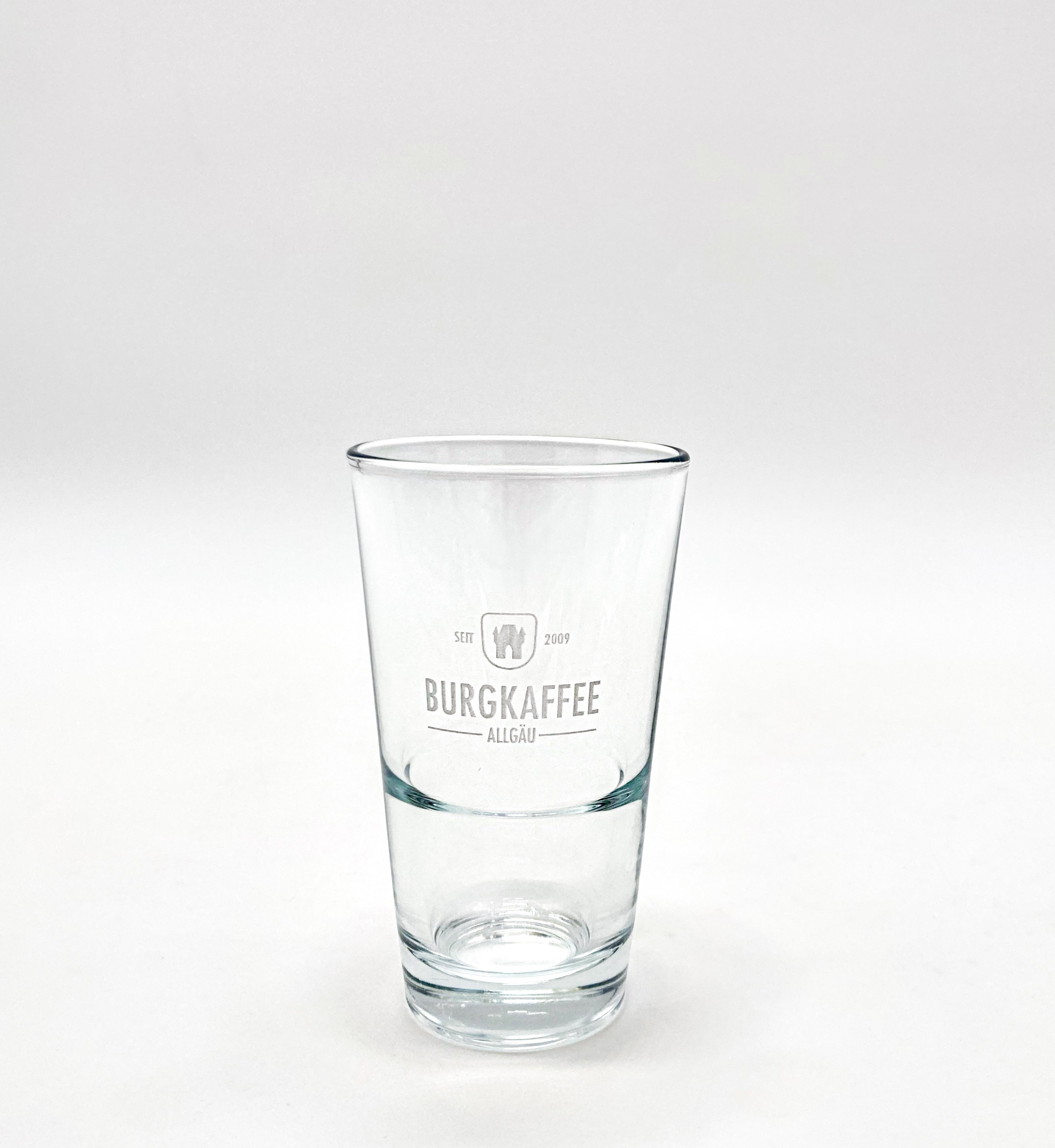 Latte Macchiato Glas "Burgkaffee"