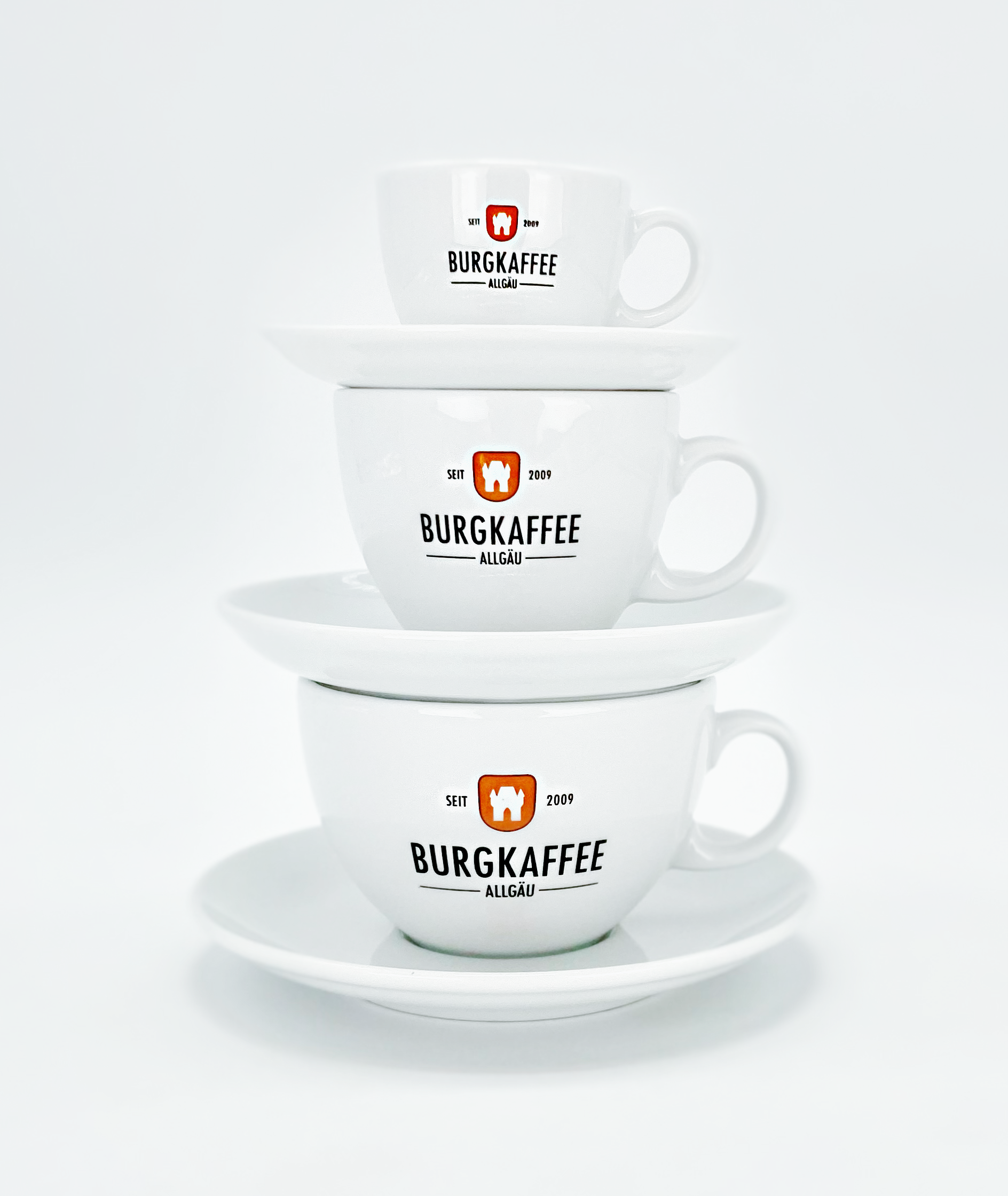 Burgkaffee Porzellan Tasse